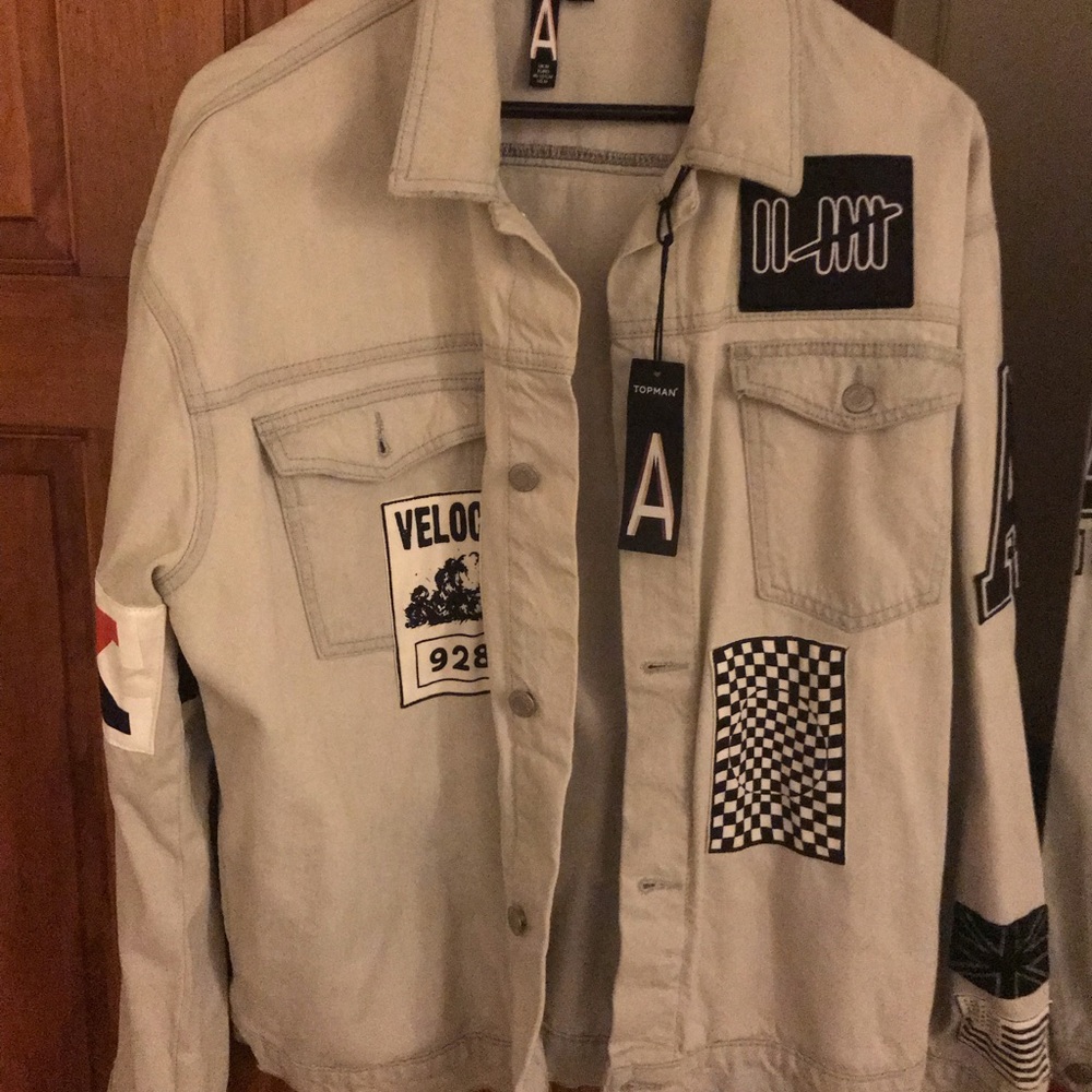 🔥Topman Badged Oversized jacket